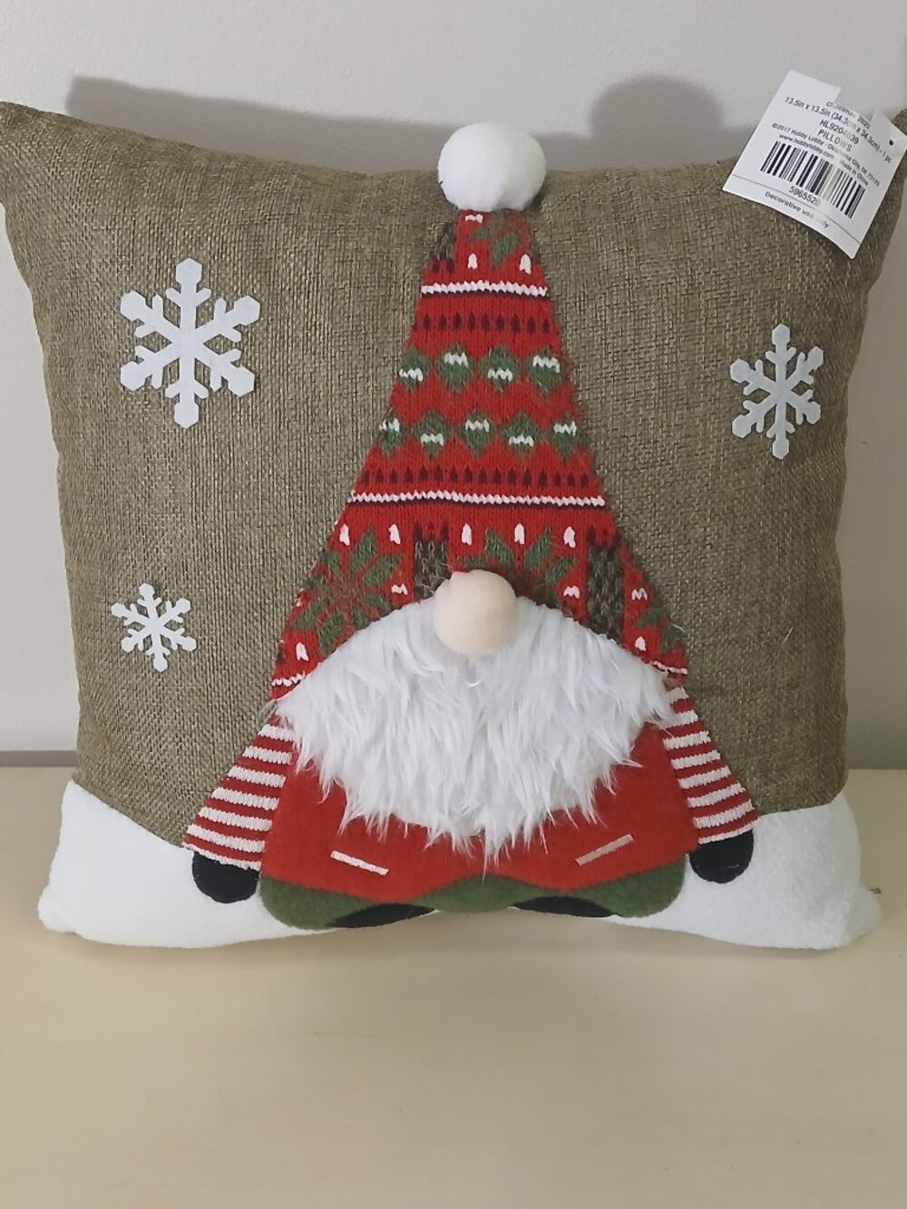 NWT Hobby Lobby holiday gnome pillow